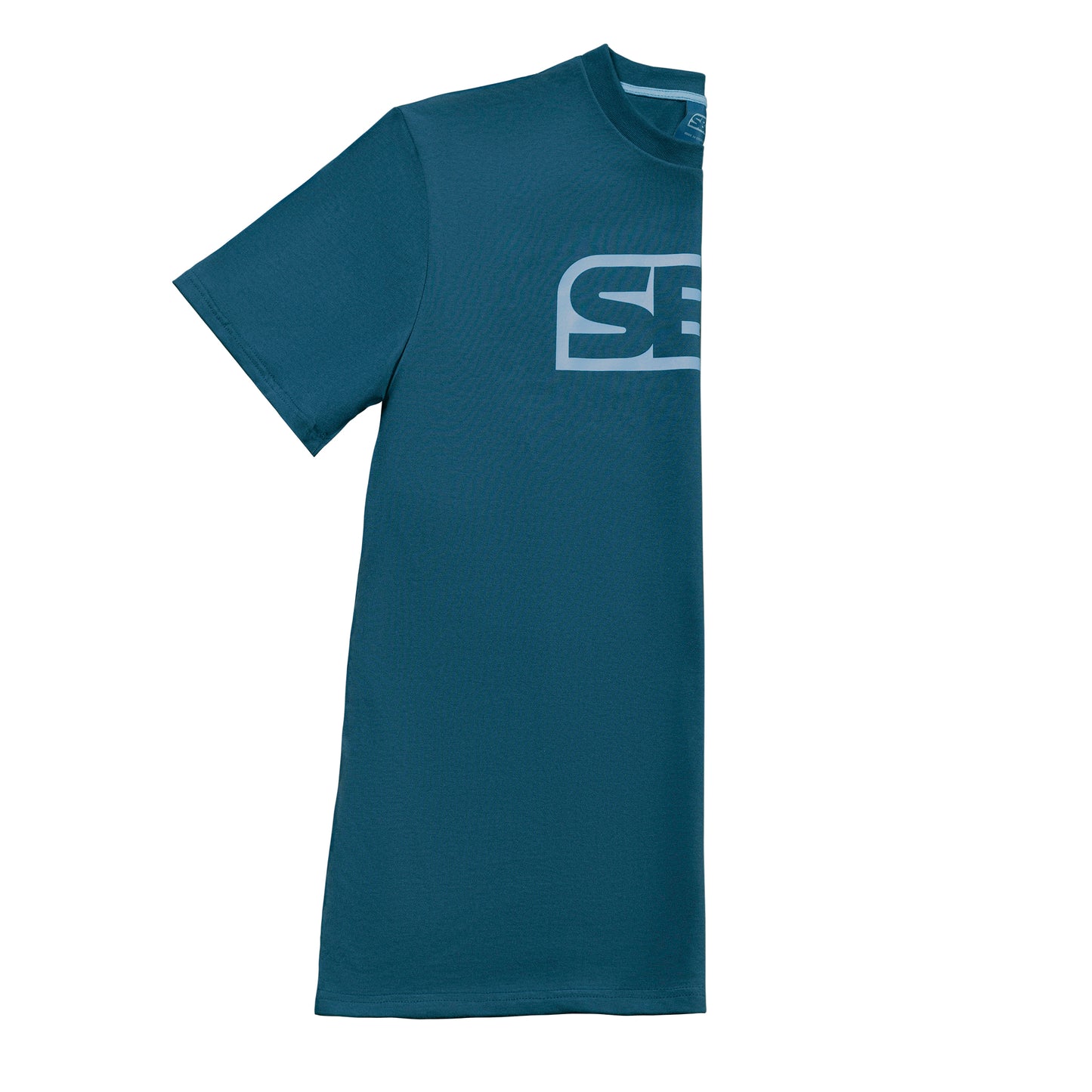 Stuttermabolur BRAND - REFLECT - Teal