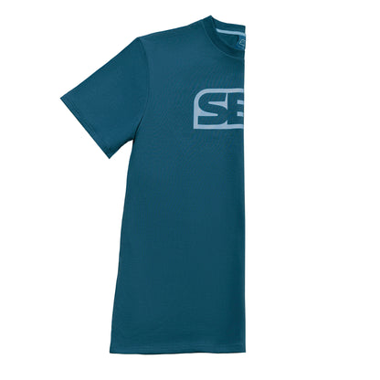 Stuttermabolur BRAND - REFLECT - Teal